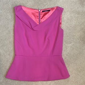 Tahari peplum top